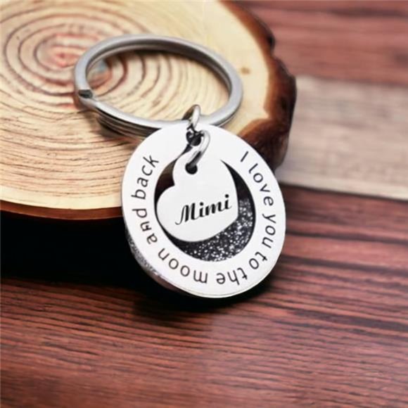 Metal Grandmother Keyring | Mimi Heart Gift From Grandson | Grandma Gifts - Picture 3 of 7